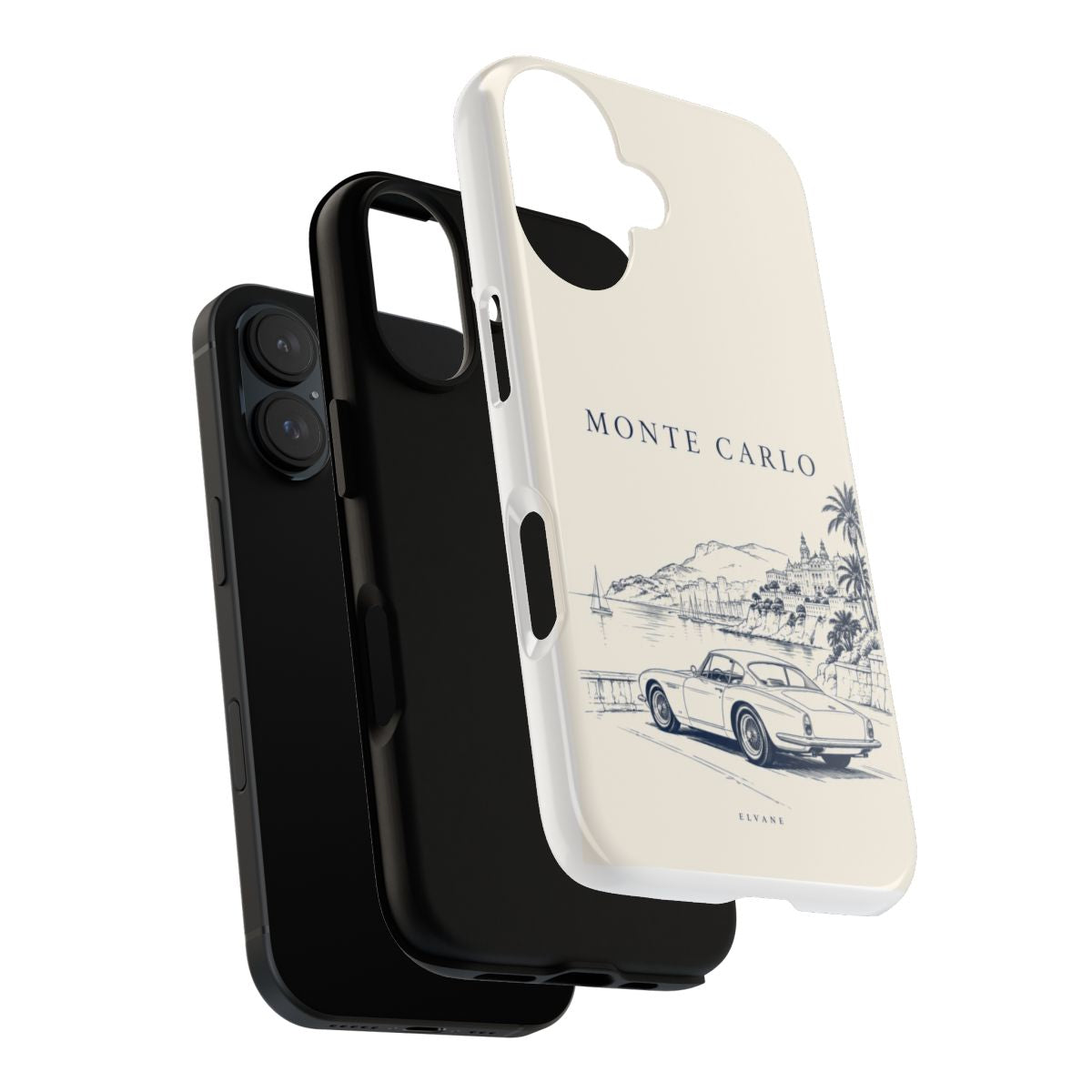 Coque Monte Carlo ELVANE — structure double épaisseur, polycarbonate et TPU