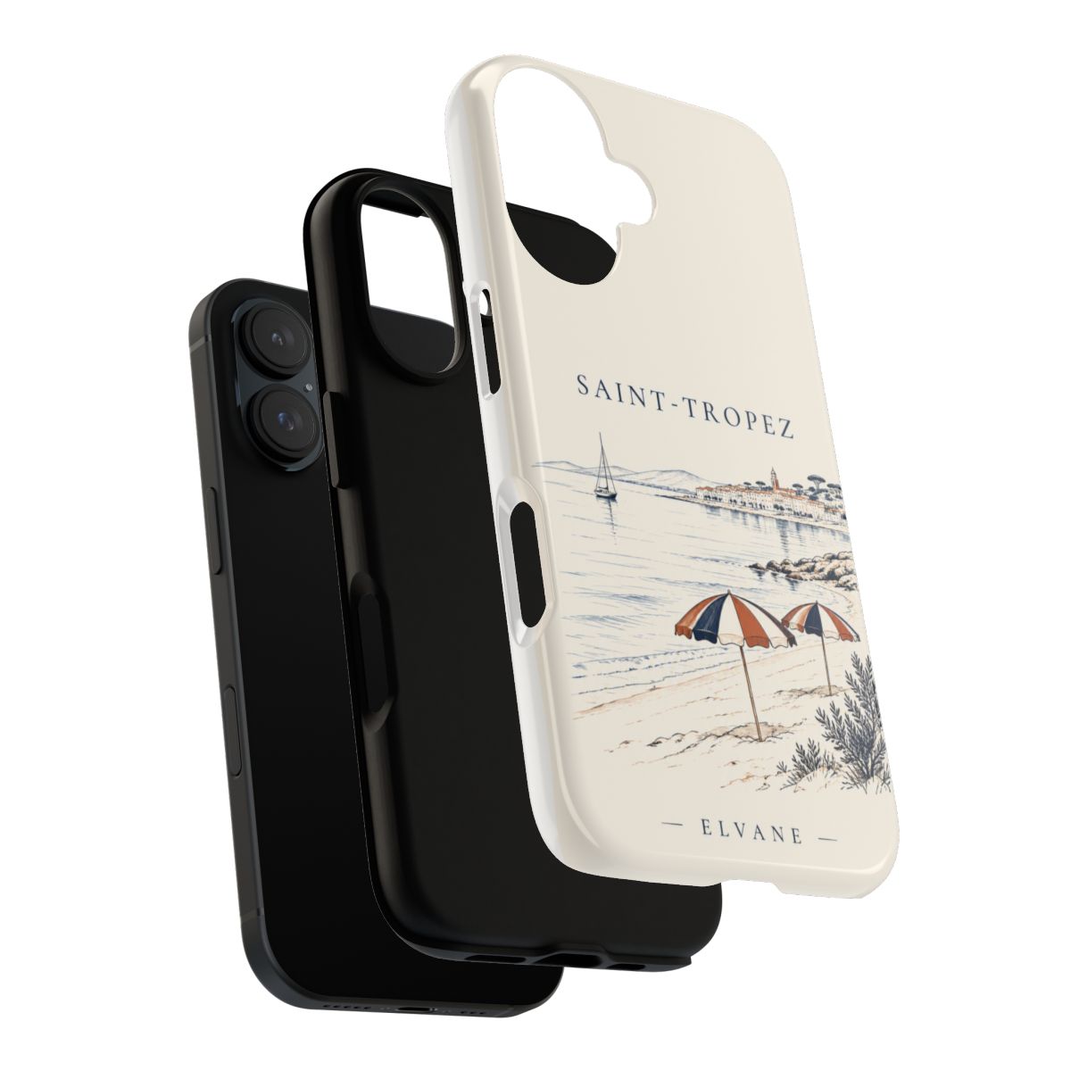 Coque Saint-Tropez ELVANE — structure double épaisseur, polycarbonate et TPU