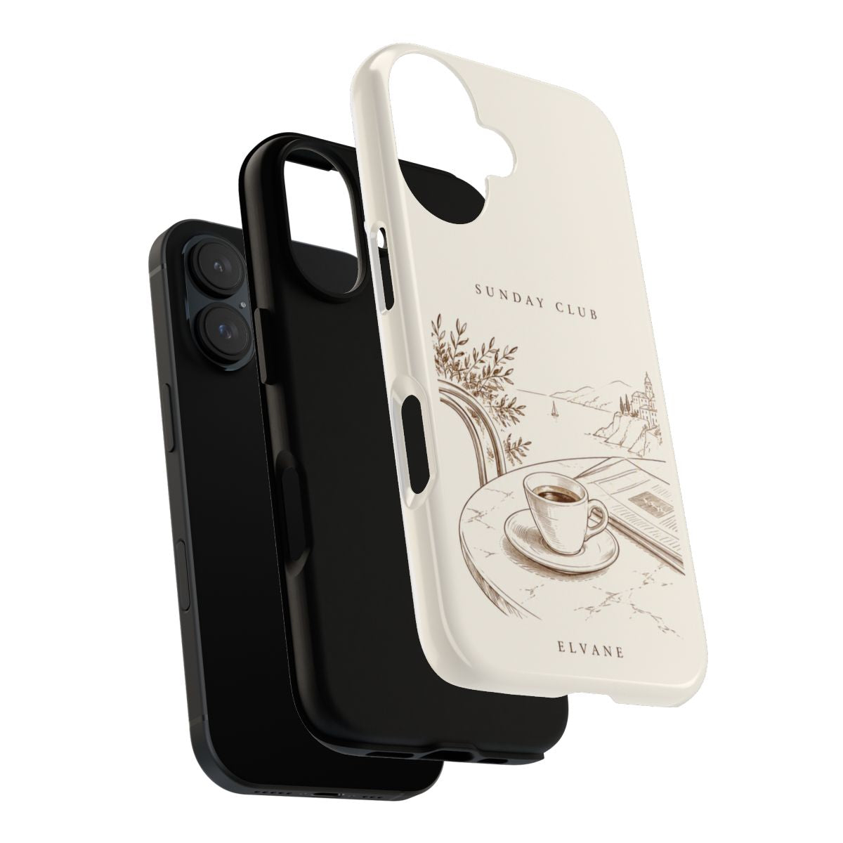 Coque Sunday Club ELVANE — structure double épaisseur, polycarbonate et TPU