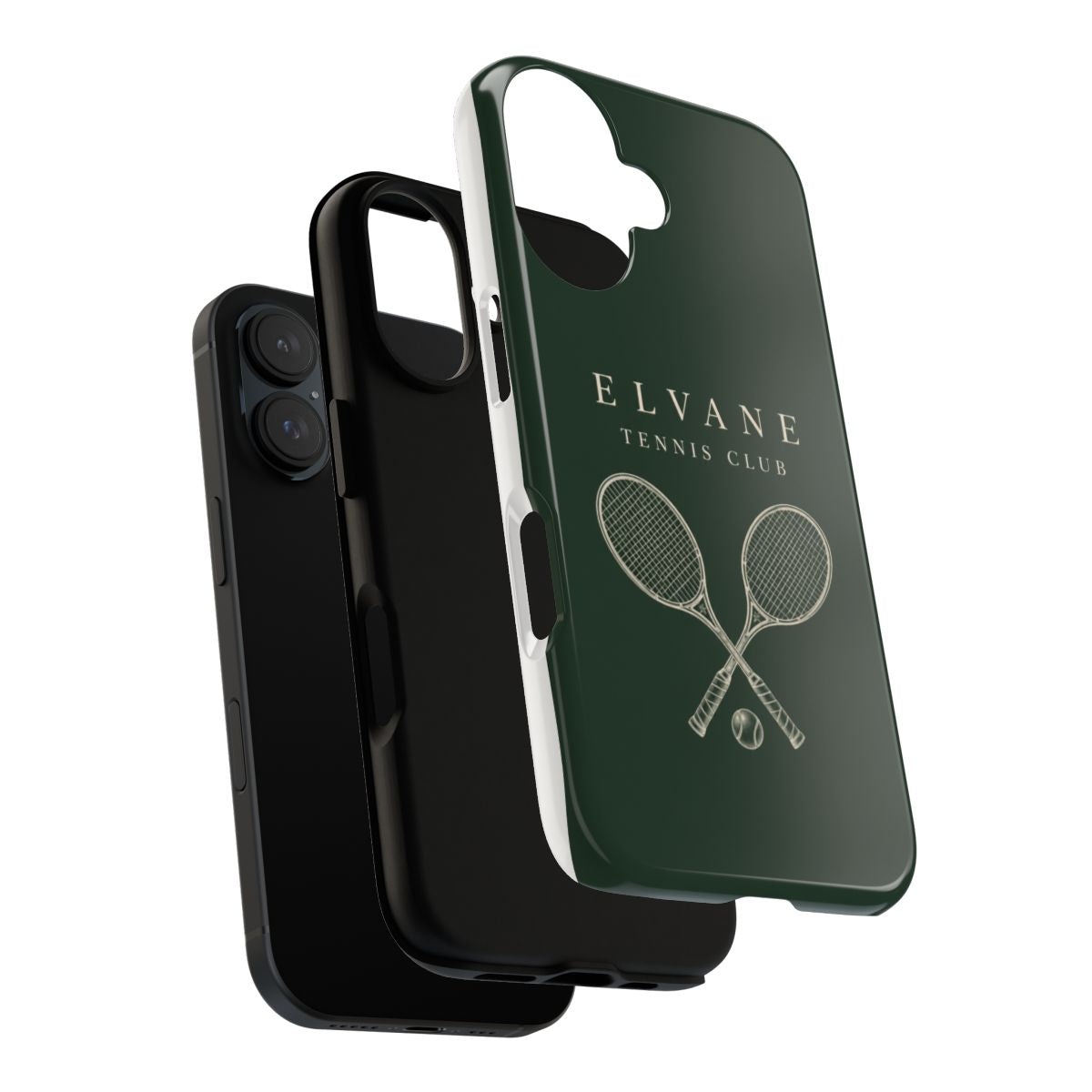 Coque Tennis Club ELVANE — structure double épaisseur, polycarbonate et TPU